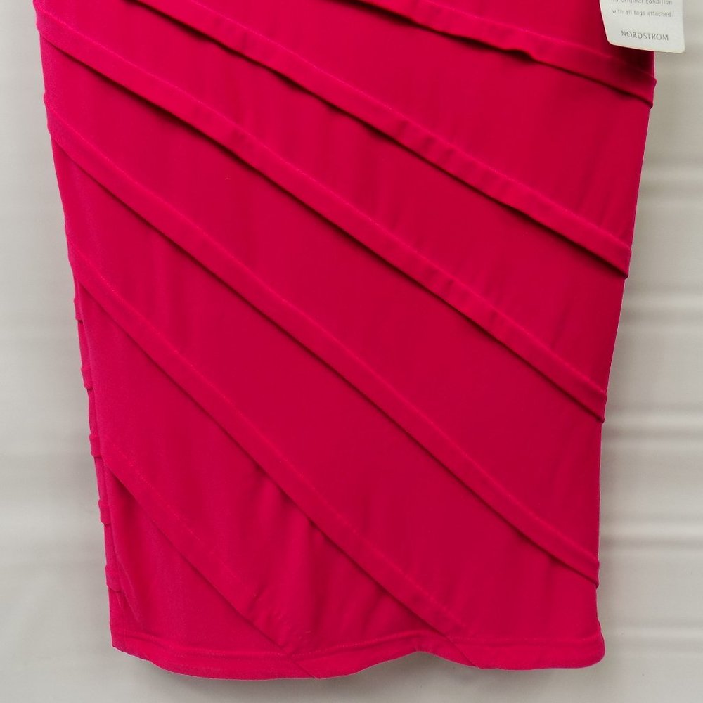 Adrianna Papell Asymmetrical Tuck Dress Size 6 NWT - Picture 6 of 11